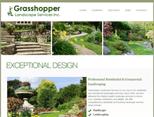 Tablet Screenshot of grasshopperlandscape.com